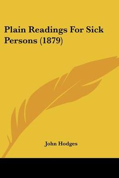 portada plain readings for sick persons (1879) (en Inglés)