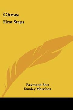 portada chess: first steps (in English)