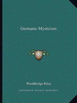 portada germanic mysticism (en Inglés)