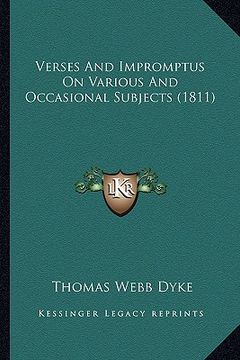 portada verses and impromptus on various and occasional subjects (1811) (en Inglés)