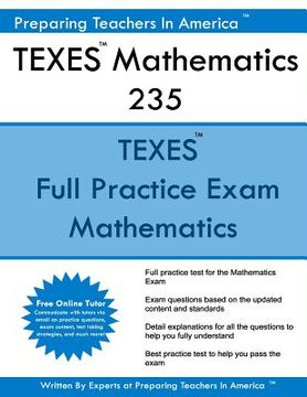 portada TEXES Mathematics 235: TEXES 235 Math Exam (en Inglés)