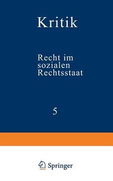 portada Recht Im Sozialen Rechtsstaat (en Alemán)