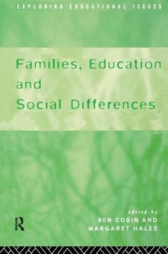 portada Families, Education and Social Differences (en Inglés)