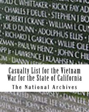 portada Casualty List for the Vietnam War for the State of California (en Inglés)