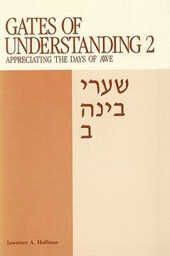 portada gates of understanding: shaarei bina, for the days of awe (en Inglés)
