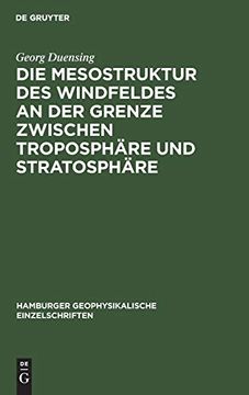 portada Die Mesostruktur des Windfeldes an der Grenze Zwischen Troposphäre und Stratosphäre (en Alemán)