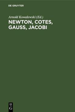 portada Newton, Cotes, Gauss, Jacobi (en Alemán)