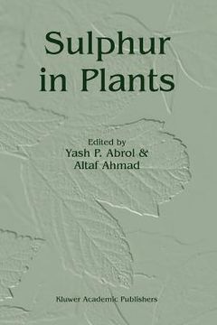 portada sulphur in plants (en Inglés)