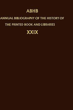 portada annual bibliography of the history of the printed book and libraries: publication of 1996 and additions from the precedings years (en Inglés)