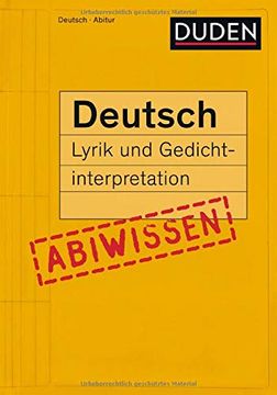 portada Duden Abiwissen Deutsch - Lyrik und Gedichtinterpretation (en Alemán)