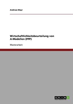 portada Wirtschaftlichkeitsbeurteilung von A-Modellen (PPP) (German Edition)