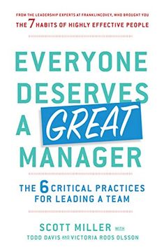 portada Everyone Deserves a Great Manager (en Inglés)