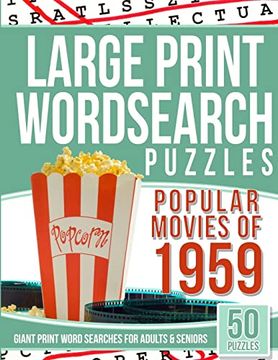 portada Large Print Wordsearch top 50 Movies of the 1959: Giant Print Word Searches for Adult and Seniors (en Inglés)