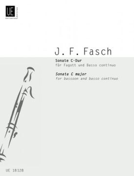 portada Fasch J. Fa - Sonata en do Mayor Para Fagot y bc (Turkovic/Haselbock)
