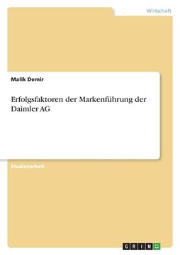 portada Erfolgsfaktoren der Markenführung der Daimler AG (en Alemán)