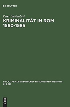 portada Kriminalit t in rom 1560-1585 (en Alemán)
