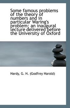 portada some famous problems of the theory of numbers and in particular waring's problem; an inaugural lectu