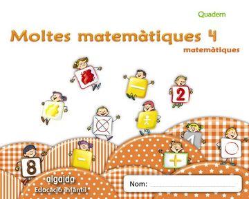 portada Moltes Mates 4 Educació Infantil (Educación Infantil Algaida. Matemáticas) - 9788498775907 (en Valenciano)
