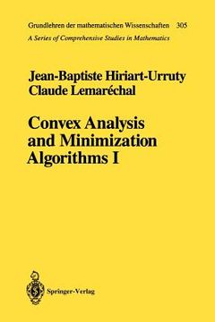 portada convex analysis and minimization algorithms: part 1: fundamentals