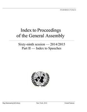 portada Index to Proceedings of the General Assembly 2014/2015: Part II - Index to Speeches (en Inglés)
