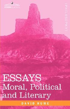 portada essays: moral, political and literary (en Inglés)