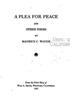 portada A Plea for Peace, and Other Poems (en Inglés)