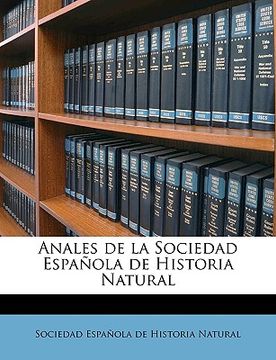 portada anales de la sociedad espa ola de historia natural volume t. 11 (en Inglés)