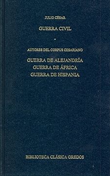 portada Guerra civil. Guerra de alejandria (B. CLÁSICA GREDOS)