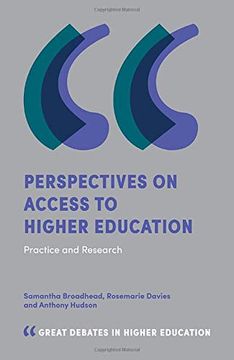 portada Perspectives on Access to Higher Education: Practice and Research (Great Debates in Higher Education) (en Inglés)