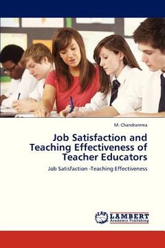 portada job satisfaction and teaching effectiveness of teacher educators (en Inglés)