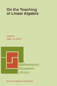 portada on the teaching of linear algebra (en Inglés)