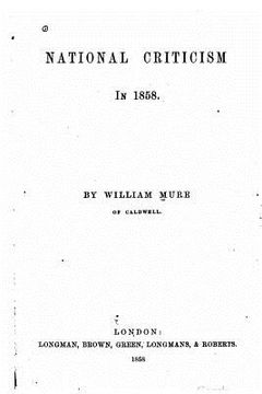 portada National criticism in 1858 (en Inglés)