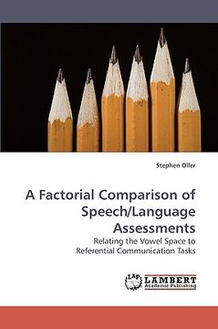 portada a factorial comparison of speech/language assessments (en Inglés)