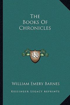 portada the books of chronicles (en Inglés)