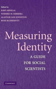 portada Measuring Identity Hardback: A Guide for Social Scientists (in English)