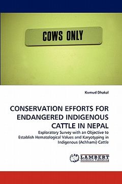 portada conservation efforts for endangered indigenous cattle in nepal (en Inglés)