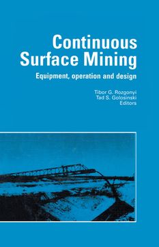 portada Continuous Surface Mining: Equipment, Operation and Design (en Inglés)