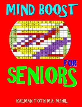 portada M!nd Boost for Seniors: 132 Entertaining & Challenging Large Print Word Search Puzzles (en Inglés)