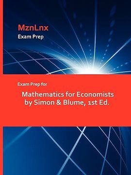 portada exam prep for mathematics for economists by simon & blume, 1st ed.