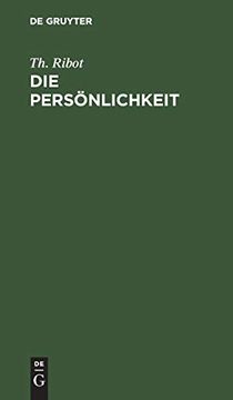 portada Die Persönlichkeit: Pathologisch-Psychologische Studien (en Alemán)