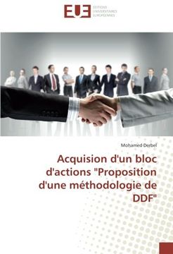 portada Acquision d'un bloc d'actions "Proposition d'une méthodologie de DDF" (French Edition)