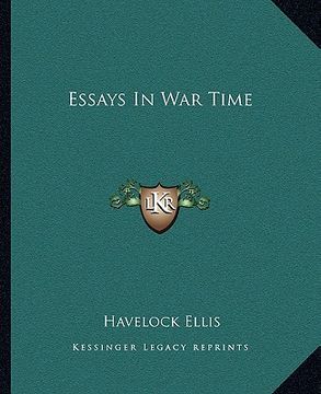 portada essays in war time (en Inglés)