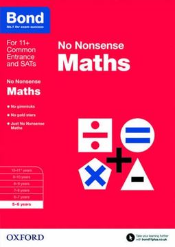 portada Bond: Maths: No Nonsense: 5-6 years