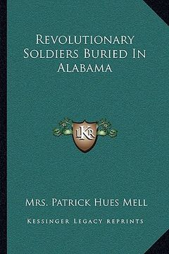 portada revolutionary soldiers buried in alabama (en Inglés)