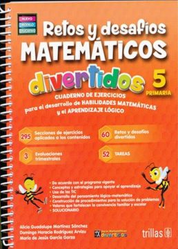 portada Retos y Desafios Matematicos Divertidos 5. Primaria / 3 ed.