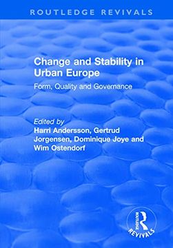 portada Change and Stability in Urban Europe: Form, Quality and Governance (in English)