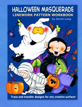 portada Halloween Masquerade: Linework Pattern Workbook