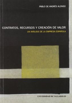 portada contratos, recursos y creacion de valor analisis de la empresa española