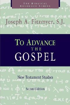 portada to advance the gospel: new testament studies (in English)
