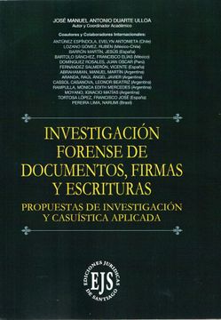 portada INVESTIGACION FORENSE DE DOCUMENTOS, FIRMAS Y ESCRITURAS